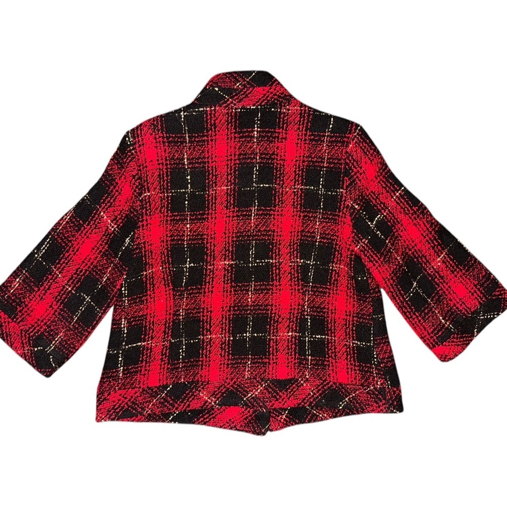 Vintage Erin London Plaid Tweed Blazer - Size Large - Picture 2 of 6